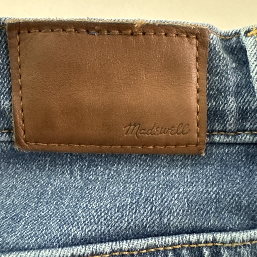 Madewell Jeans Womens 26 10" High-Rise Exposed Button Front Skinny Blue Tencel - Picture 8 of 8